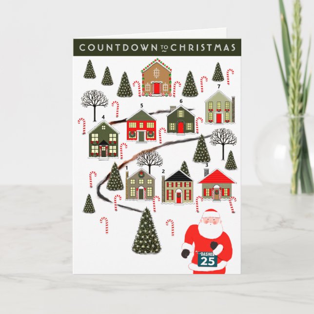 Julkalender Julkort Helgkort (Framsida)