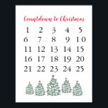 Julkalender Räkna till jul Poster<br><div class="desc">Njut av vår nedräkning till julkonsten.</div>