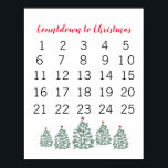 Julkalender Räkna till jul Poster<br><div class="desc">Njut av vår nedräkning till julkonsten.</div>