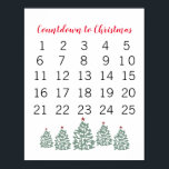 Julkalender Räkna till jul Poster<br><div class="desc">Njut av vår nedräkning till julkonsten.</div>