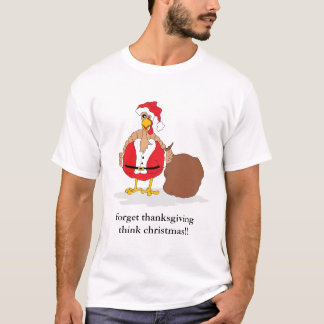 julkalkonen, glömmer thanksgiving t-shirt