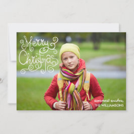 Julkalligrafi ger ditt foto julkort