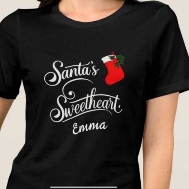 Julkalligrafi - Santa's Sweeditable T Shirt (Skapare uppladdad)
