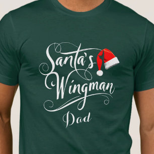 Julkalligrafi Santa's Wingman editable T Shirt