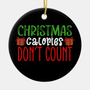 Julkalorier Räkna inte cookies-familjen Julgransprydnad Keramik