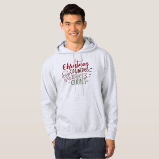 Julkalorier Räkna inte - Funny Gym Workout Hoodie