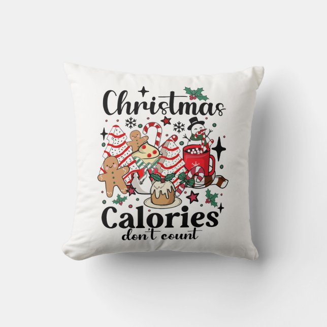 Julkalorier Räkna inte Kudde (Framsida)