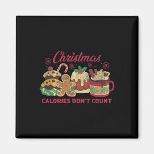 Julkalorier Räkna inte Mjölk Cookies Magnet