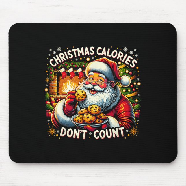 Julkalorier Räkna inte - Santa Cookie Tee Musmatta (Framsidan)
