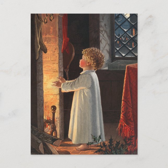 Julkamera, magasin och Helgdag för barn Helg Vykort (Framsida)