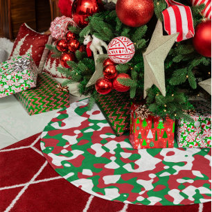 Julkamouflage Julgransmatta Borstad Polyester