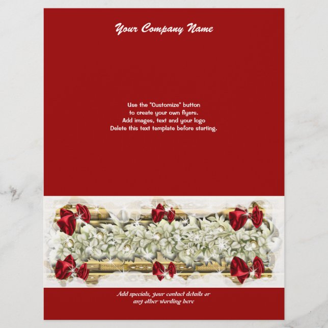 Julkampanjer i Flyer-mallen marknadsföring Reklamblad (Framsidan)