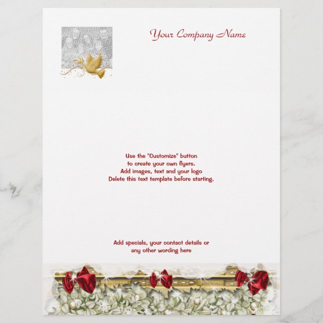 Julkampanjer i Flyer-mallen marknadsföring Reklamblad (Framsidan)