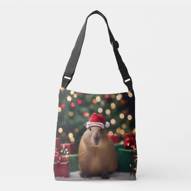 Julkanen Capybara. Axelväska (Framsida)