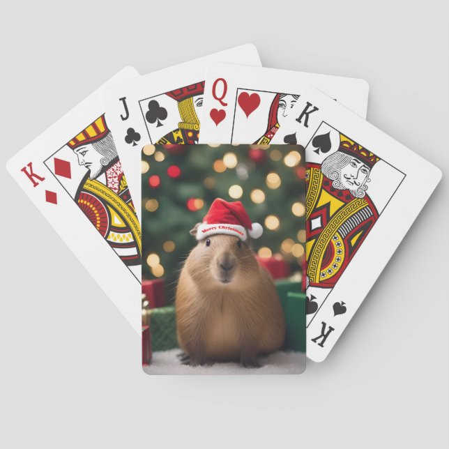 Julkanen Capybara. Casinokort (Baksidan)