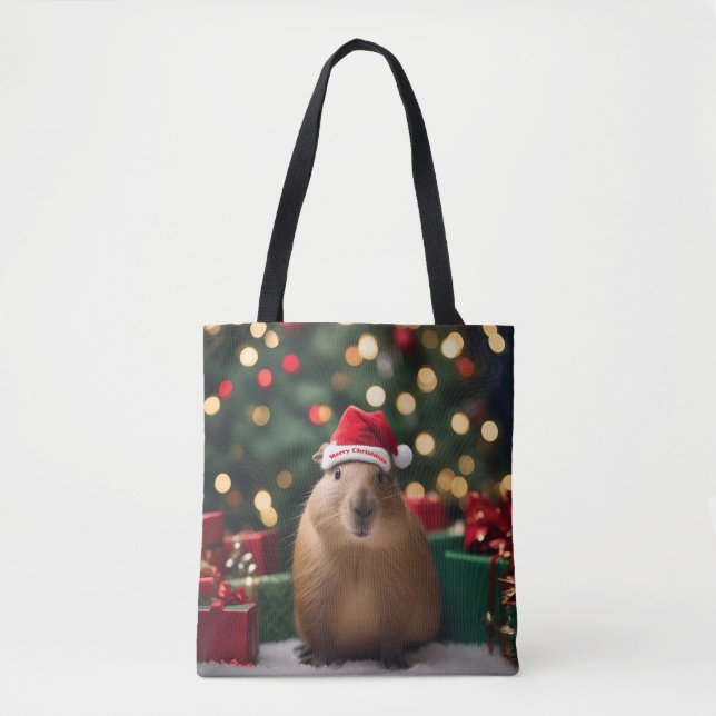 Julkanen Capybara. Tygkasse (Framsida)