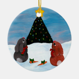 Julkaniner Julgransprydnad Keramik