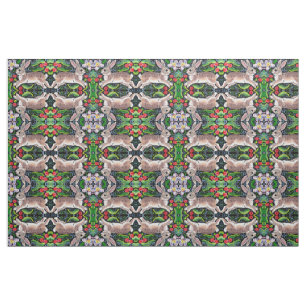 Julkankanen Fabric Tiled Folk Art Design Tyg