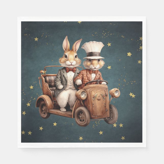 Julkanskorpor för daglig årgång pappersservett (Framsidan)