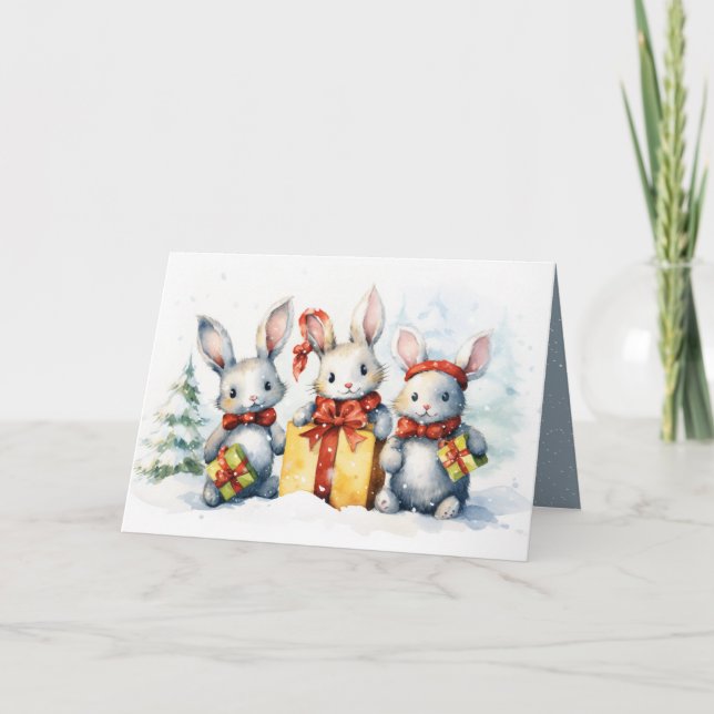 Julkanter med gåvor helgkort (Framsida)