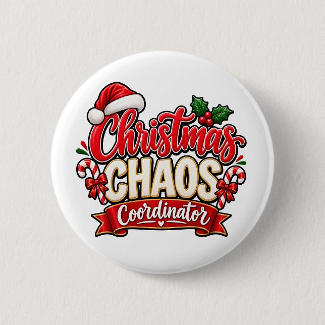 Julkaos Koordinator Festiv Högtidsdesign Knapp (Framsida)