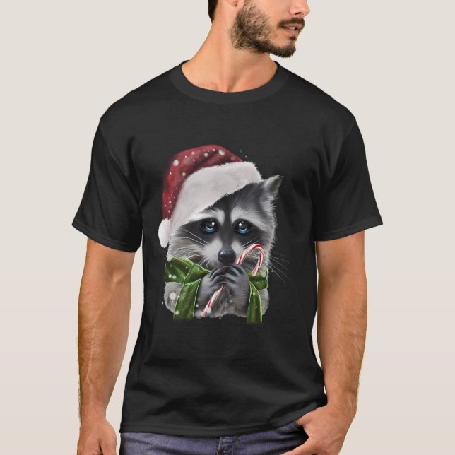 Julkapplöpning med Candy cane-grafik T Shirt (Framsida)