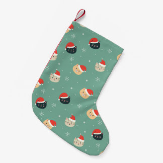 Julkappor i Santa Hats Mönster Liten Julstrumpa