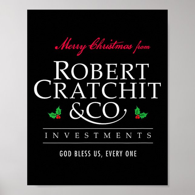 Julkaraktär Robert Bob Cratchit Ebenezer Scroo Poster (Framsidan)