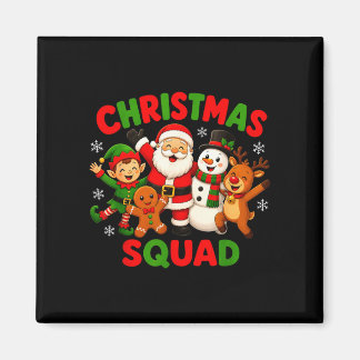 Julkaraktärsteam humor för högtidsfamilj magnet