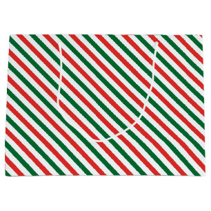 Julkaramellpepparmint Randig Röd & Grön