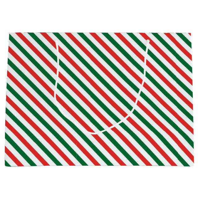 Julkaramellpepparmint Randig Röd & Grön (Framsidan)