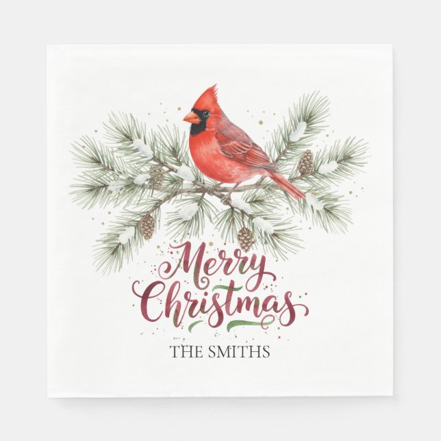 Julkardinal Helgdag Pappersservett (Framsidan)