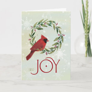Julkardinal i Festive WAN med Sjunga Joy Kort