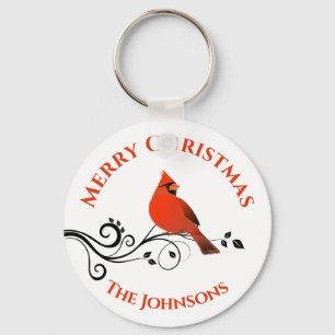 Julkardinal Red Bird Nyckelring