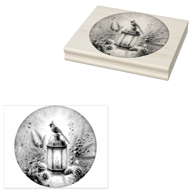 Julkardinal Stämpel (Stämplad)