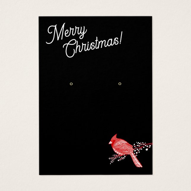 Julkardinal Visning för arring av juveler Visitkort (Framsidan)