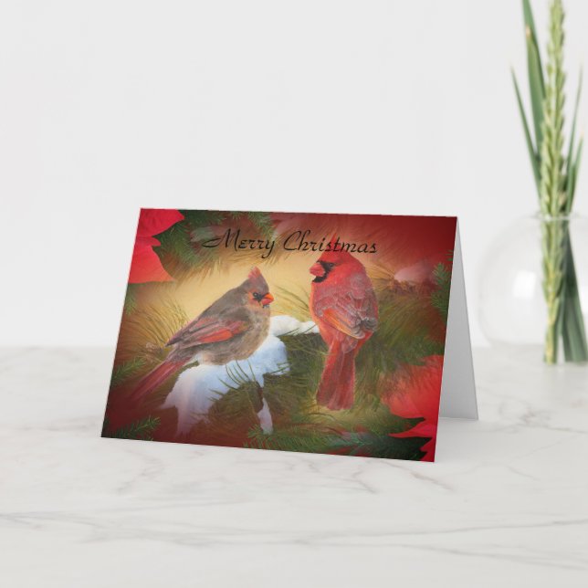 Julkardinaler Helgkort (Framsida)