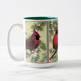 Julkardinalkaffe eller te Två-Tonad mugg