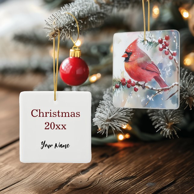 Julkardinaltorget Julgransprydnad Keramik (Skapare uppladdad)