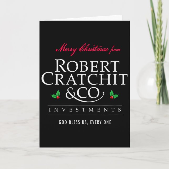 Julkarpsång Robert Bob Cratchit Ebenezer Scroo Kort (Framsida)