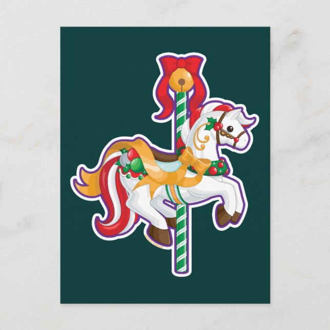 Julkarusell Helg Vykort (Framsida)