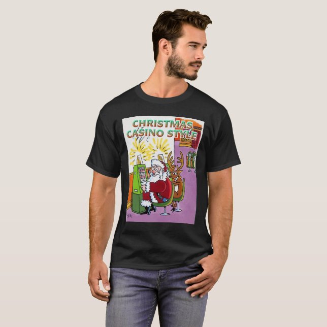 Julkasino Stil, svart T-shirt (Hel framsida)