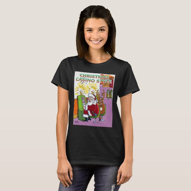 Julkasino Stil, svart T-shirt (Hel framsida)