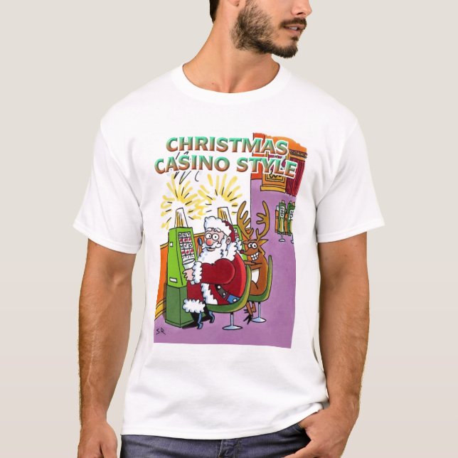Julkasino Stil vit T-shirt (Framsida)