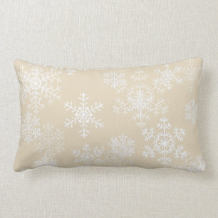 JulkastKudde-Snöflingor Lumbarkudde