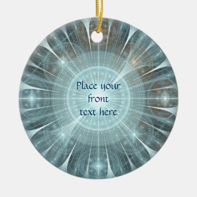 Julkatedralfönstret Julgransprydnad Keramik (Framsidan)