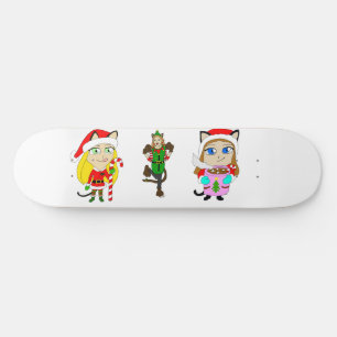 Julkatflickor Mini Skateboard Bräda 18,5 Cm