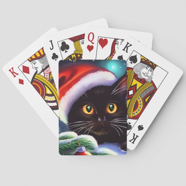 Julkatt (1) casinokort (Baksidan)