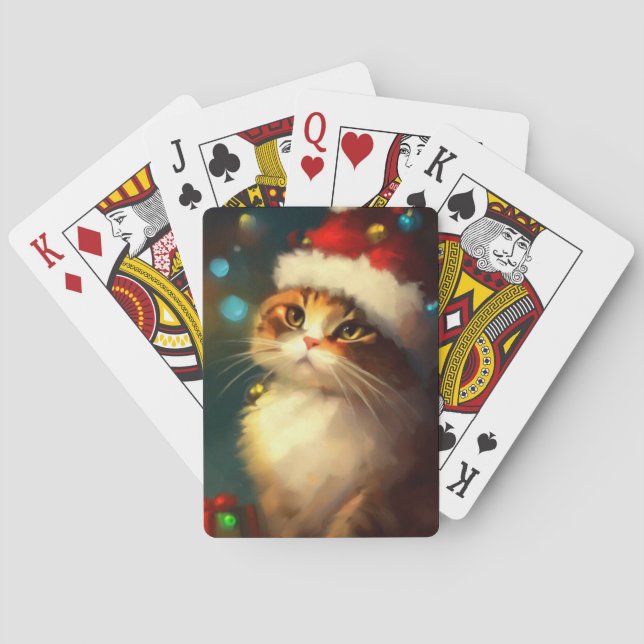 Julkatt (3) casinokort (Baksidan)