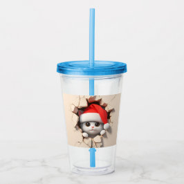 Julkatt 3D Take Away Mugg